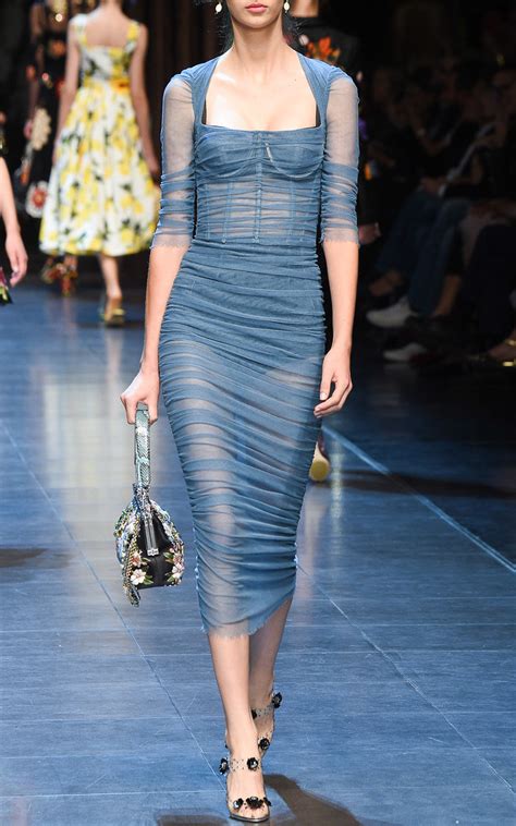 dolce gabbana blue dress|dolce and gabbana famous dresses.